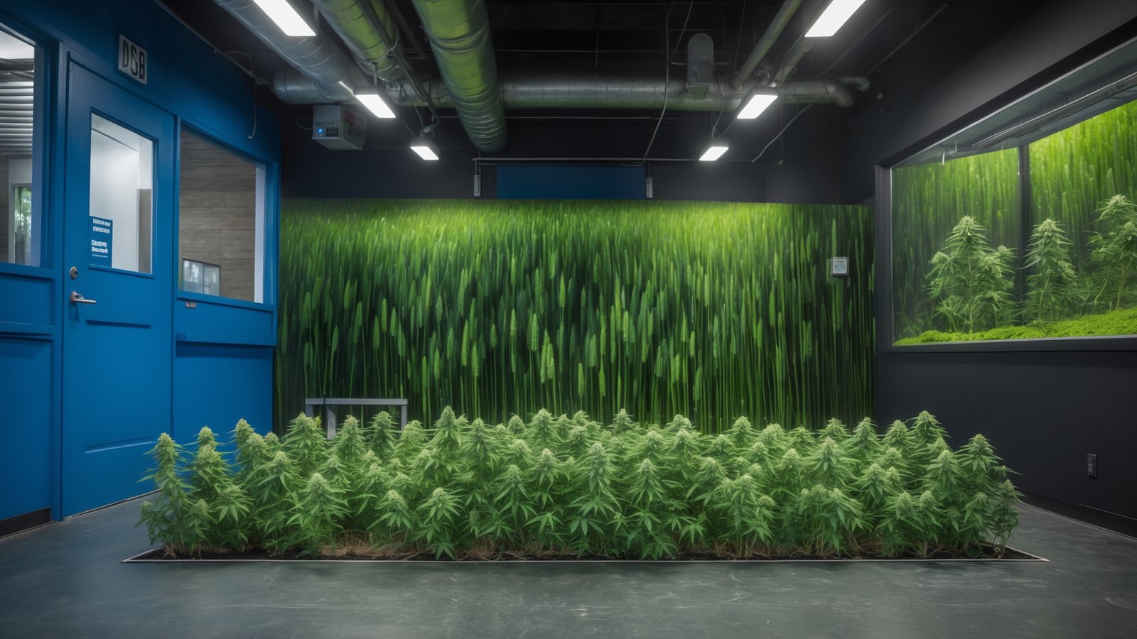 Person examining hemp flower quality and trichome density
