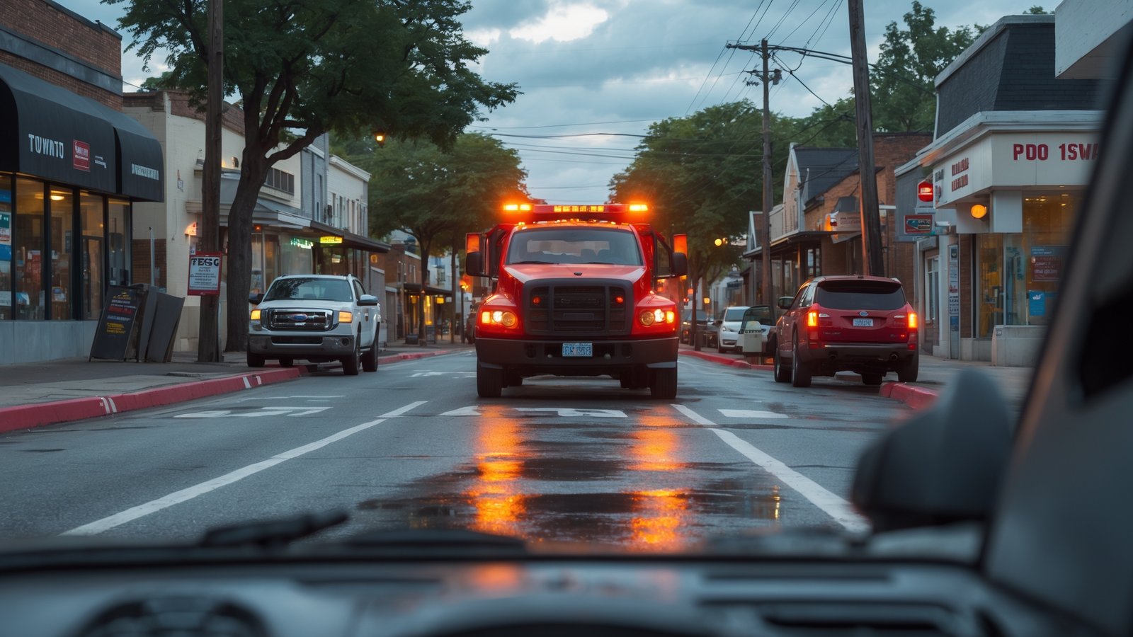 Dashboard warning lights indicating need for fuel delivery or tow service in Edmond